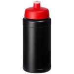 Obrázek Sportovní láhev 500 ml, černá, červené víčko