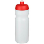 Obrázek Sportovní láhev 650 ml, průhledná, červené víčko