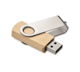 Obrázek USB flash disk 16 GB s bambusovým tělem a hliníkem