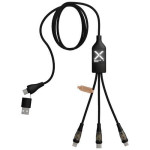 Obrázek Kabel 5v1 SCX pro rychlé nabíjení 100W/5A, svítící