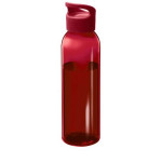 Obrázek Červená transp. 650ml láhev z recykl. plastu