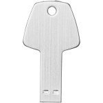 Obrázek Stříbrný hliníkový USB flash disk 1GB, tvar klíče