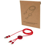 Obrázek Červený rychlonabíjecí 27W kabel 5v1 150 cm,hliník
