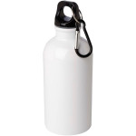 Obrázek Nerezová láhev 400ml s karabinou, bílá