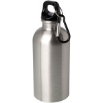 Obrázek Nerezová láhev 400ml s karabinou, stříbrná
