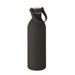 Obrázek Jednostěnná láhev 500ml s pogum.povrchem, černá