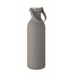 Obrázek Jednostěnná láhev 500ml s pogum.povrchem, tm. šedá