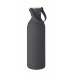 Obrázek Jednostěnná láhev 500ml s pogum.povrchem, tm.modrá