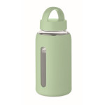 Obrázek Mátově zelená borosilikát. láhev 600ml,silikon.obal