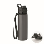 Obrázek Tmavě šedá silikonová sportovní láhev 500ml