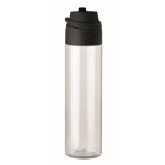 Obrázek Láhev RPET 700 ml s brčkem a víčkem, černá