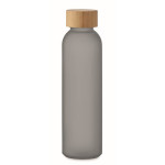 Obrázek Transparentní šedá matná skleněná láhev 500 ml