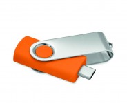Obrázek USB flash disk Twister 3.0, typ-C 16GB oranžový