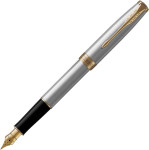 Obrázek PARKER Sonnet Stainless Steel GT, pln.pero, hrot M