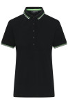 Obrázek Dám. černá polokošile BLACK 210, zelený proužek S