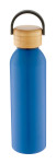 Obrázek Modrá hliníková sport. láhev s bambus.víčkem,600 ml