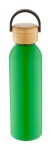 Obrázek Zelená hliník. sport. láhev s bambus. víčkem,600 ml