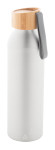 Obrázek Stříbrná láhev 600ml, recyk. hliník a silik.poutko