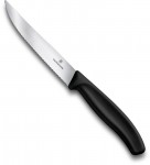 Obrázek Černý steakový nůž VICTORINOX 12cm, vlnkové ostří