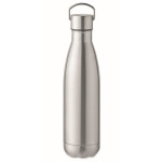 Obrázek Stříbrná dvoustěnná nerez.láhev 500 ml,tvar kuželka
