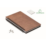 Obrázek Zápisník A5 GROWBOOK™ se semeny břízy, hnědá