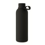 Obrázek Černá termoska 500ml z rec. oceli s pogum.povrchem
