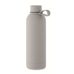 Obrázek Šedá termoska 500ml z rec. oceli s pogum.povrchem
