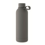 Obrázek Tm.šedá termoska 500ml z rec.oceli s pogum.povrchem