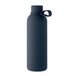 Obrázek Nám.modrá termoska 500ml z rec.oceli, pogum.povrch