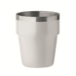 Obrázek Bílý termohrnek z rec. nerezu 250 ml, bez víka