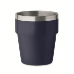 Obrázek Nám.modrý termohrnek z rec. nerezu 250 ml, bez víka