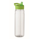 Obrázek Láhev RPET 650ml s brčkem, limetkové víčko