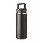 Obrázek Dvoustěnná nerez láhev se závěsem 0,5l, černá