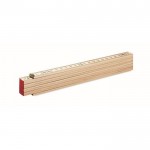 Obrázek Skládací tesařský metr 2m z březového dřeva, hnědý