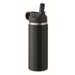Obrázek Černá termoláhev 500 ml z rec.nerez oceli