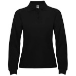 Obrázek Černá dámské polo Estrella 220, dl.rukáv XXXL