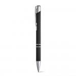 Obrázek  Kuličkové pero v hliníkovém a gumovém provedení - černá