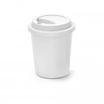 Obrázek  Jednostěnný cestovní hrnek z PP - bílá
