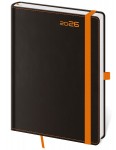 Obrázek Diář týdenní B6 Black Orange