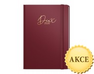 Obrázek Týdenní diář B6 Luxi - bordó