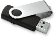 Obrázek Twister Techmate černo-stříbrný USB disk 64GB