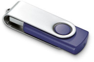 Obrázek Twister Techmate modro-stříbrný USB disk 64GB
