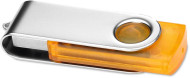 Obrázek Twister Transtech oranžovo-stříbrný USB disk 8GB