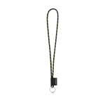 Obrázek SET Lanyard NAUTIC Long (? 5 mm) s kroužkem ? 32 mm - černá/žlutá