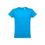 Obrázek  Pánské tričko tubulárního bavlněného formátu L - modrá aqua