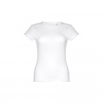 Obrázek  Dámské bavlněné tričko s páskem. Bílá barva L - bílá