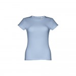 Obrázek  Dámské bavlněné tričko s páskem L - pastelově modrá