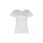 Obrázek  Dámské bavlněné tričko s páskem XL - bílý melír