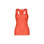 Obrázek  Dámské bavlněné tričko bez rukávů XXL - korálově oranžová