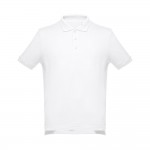 Obrázek  Pánské bavlněné polo tričko s krátkým rukávem. Bílá barva L - bílá